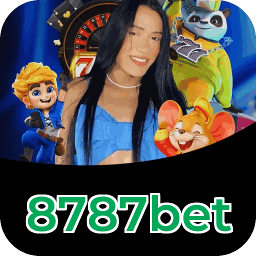 Interface do aplicativo 8787bet mostrando jogos disponíveis no iOS e Android